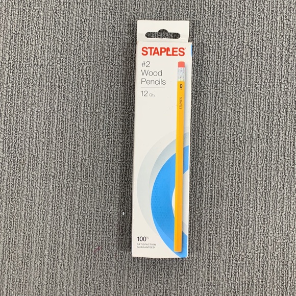 3 Boxes Staples #2 Wood Pencils Smudge-free Erasing Hexagon Barrell 12 per box - Picture 3 of 9